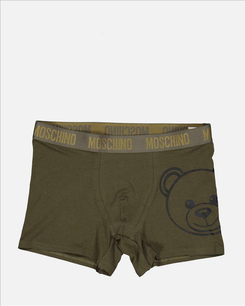 Moschino signature Teddy Bear khaki boxer shorts Men s myCompanero