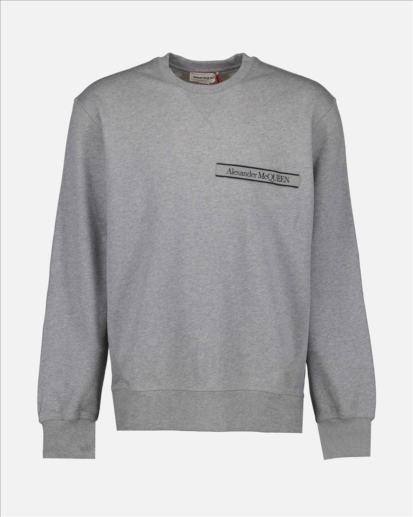 Alexander mcqueen grey sweatshirt on sale