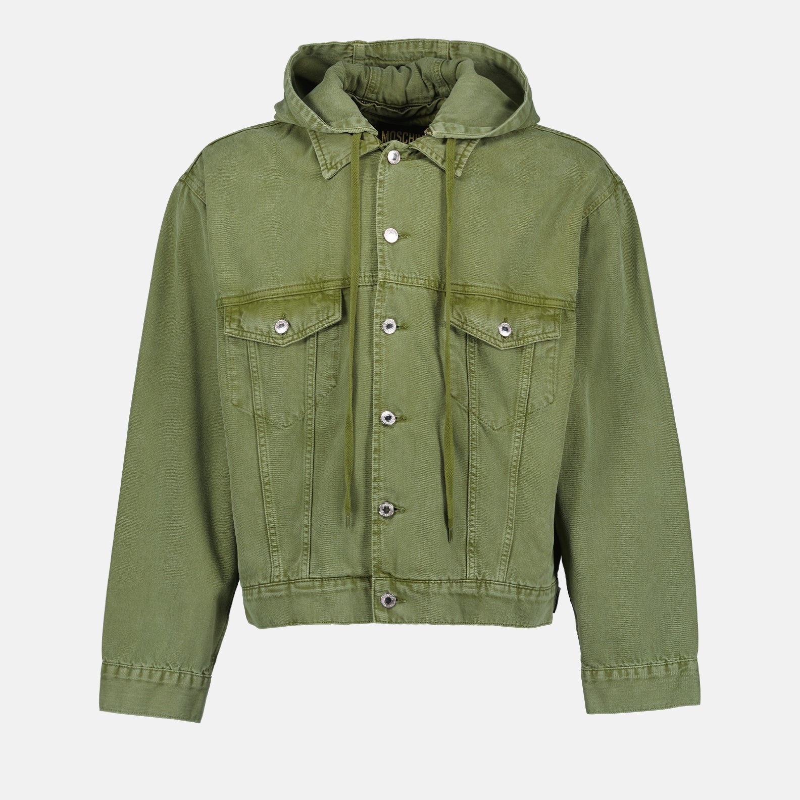 Green denim jacket topshop best sale