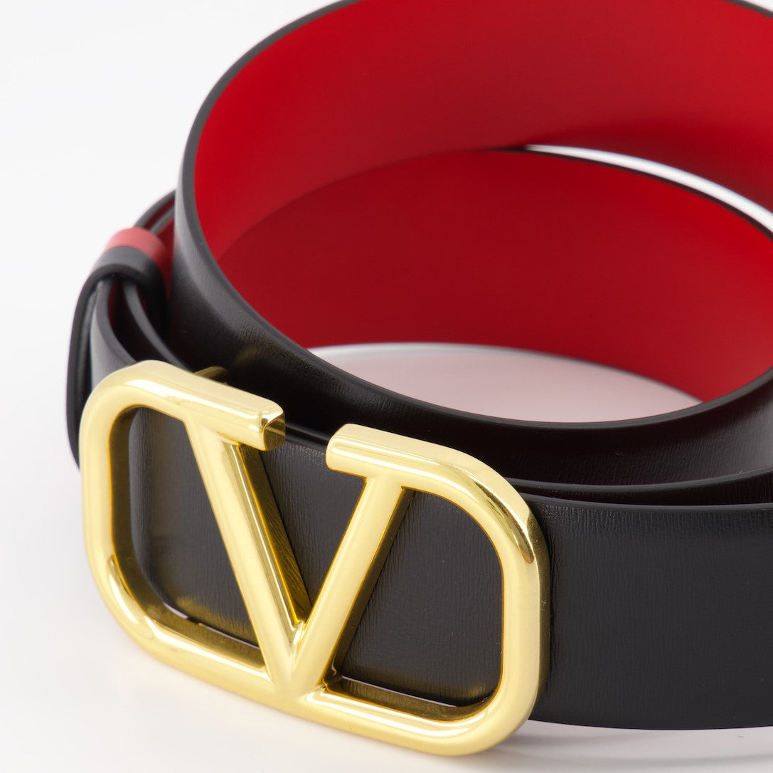 Reversible VLogo belt