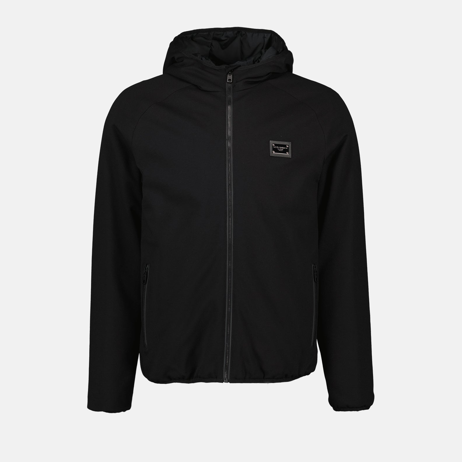 Logo plaque windbreaker