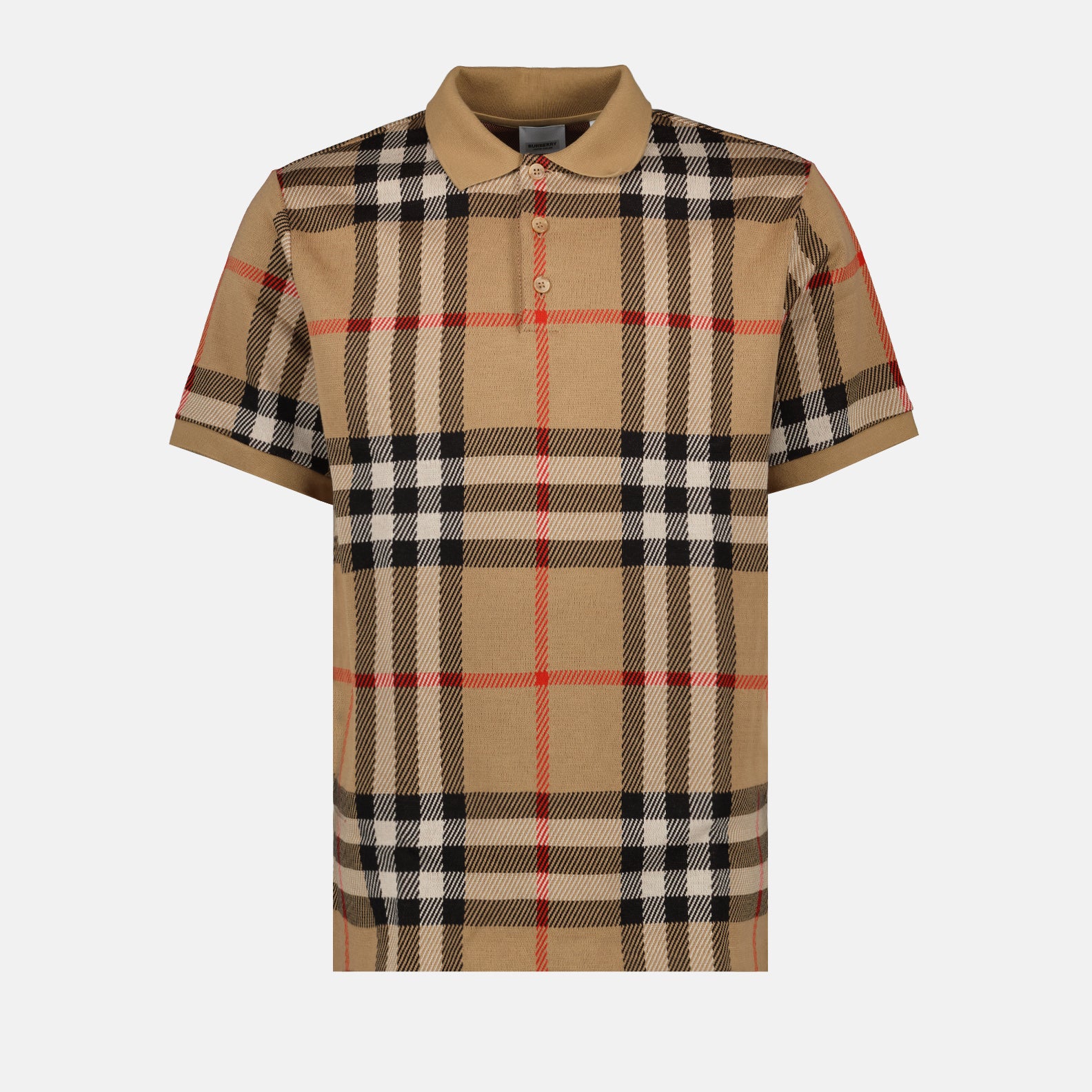 Checked polo shirt