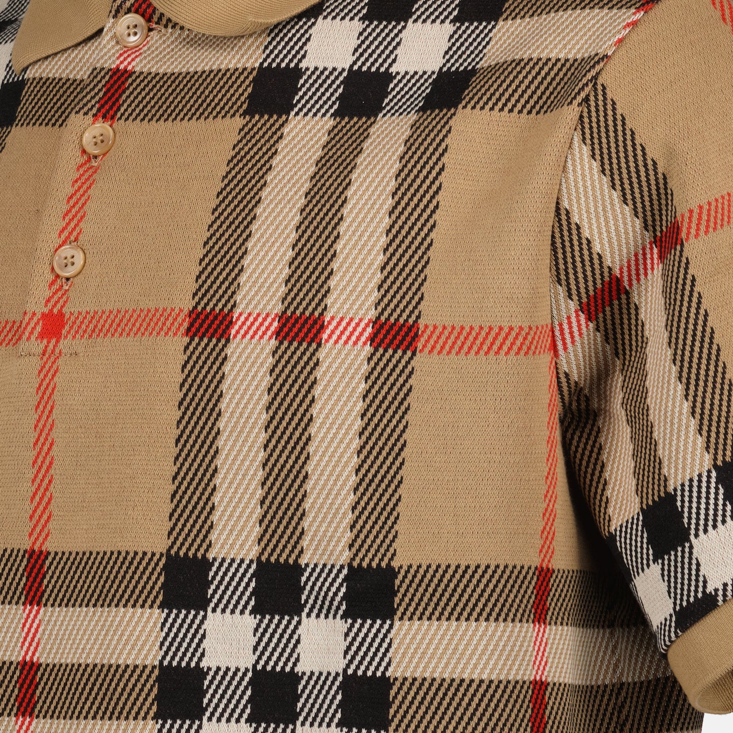 Checked polo shirt