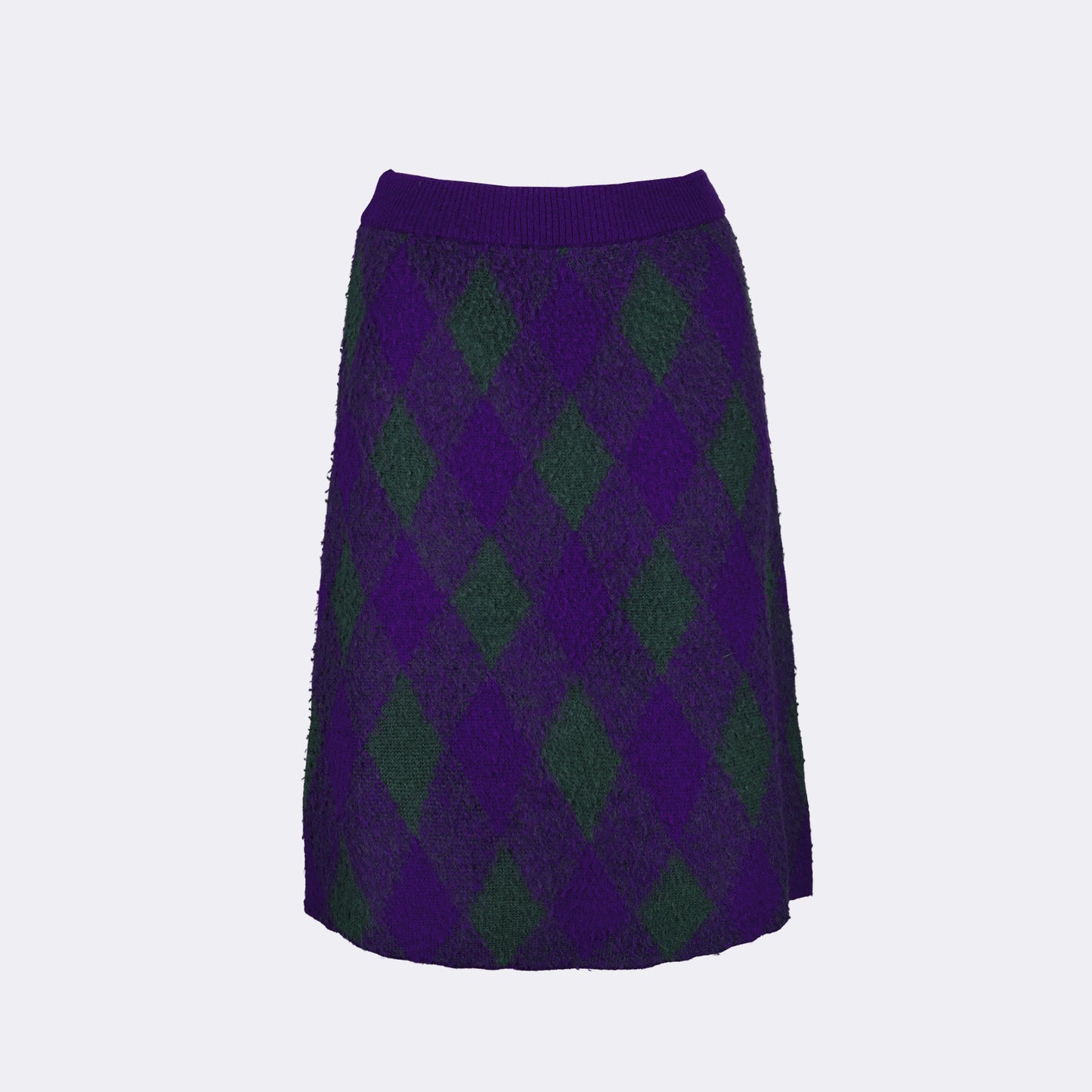 Argyle wool skirt