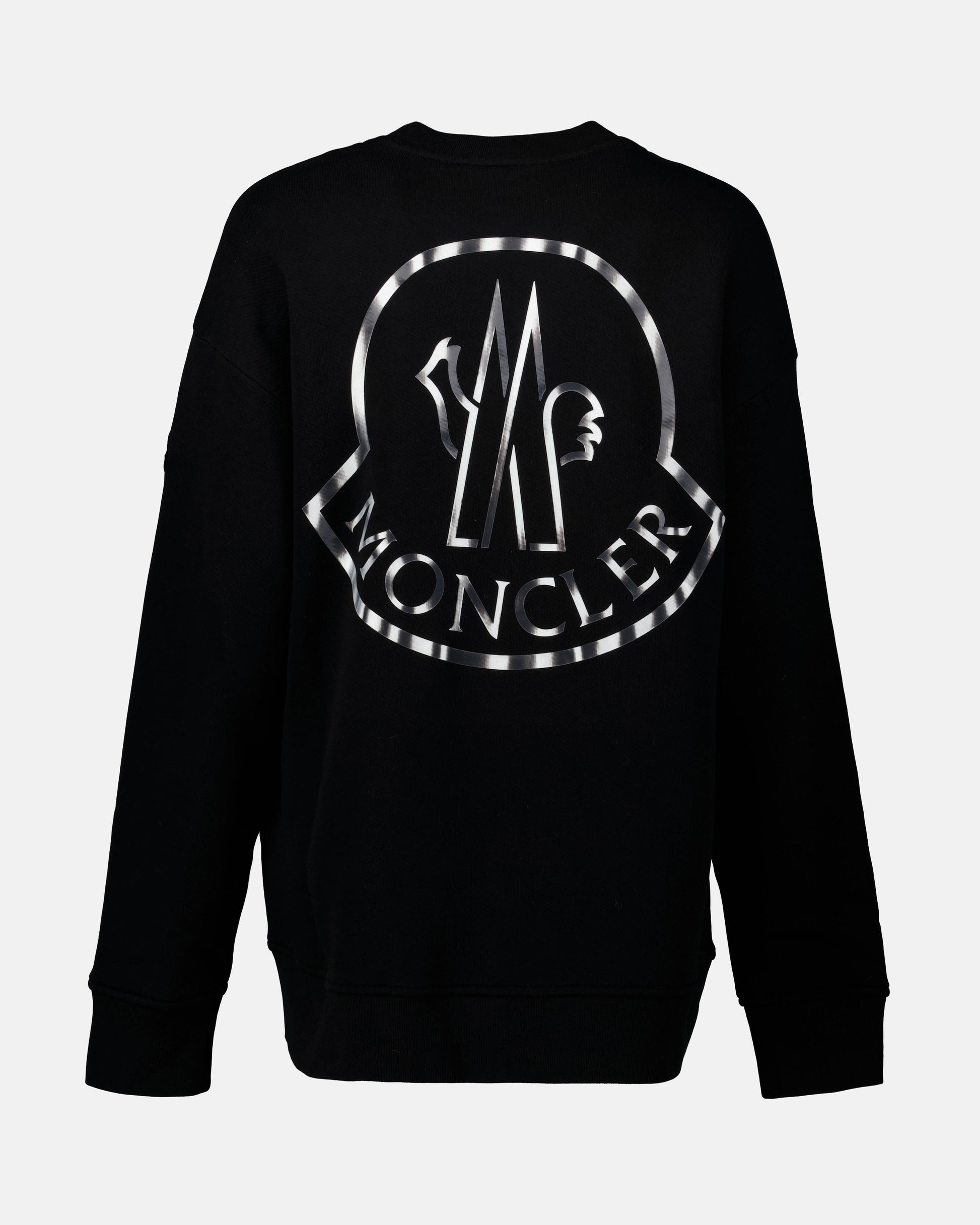 Sweatshirt à logo métallisé