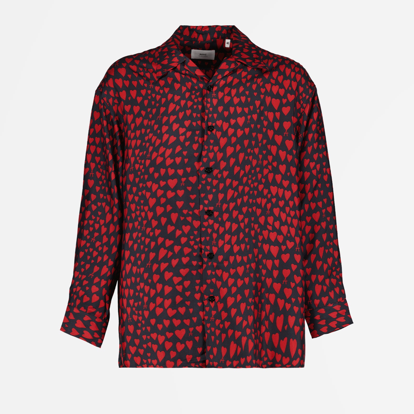 Heart print shirt