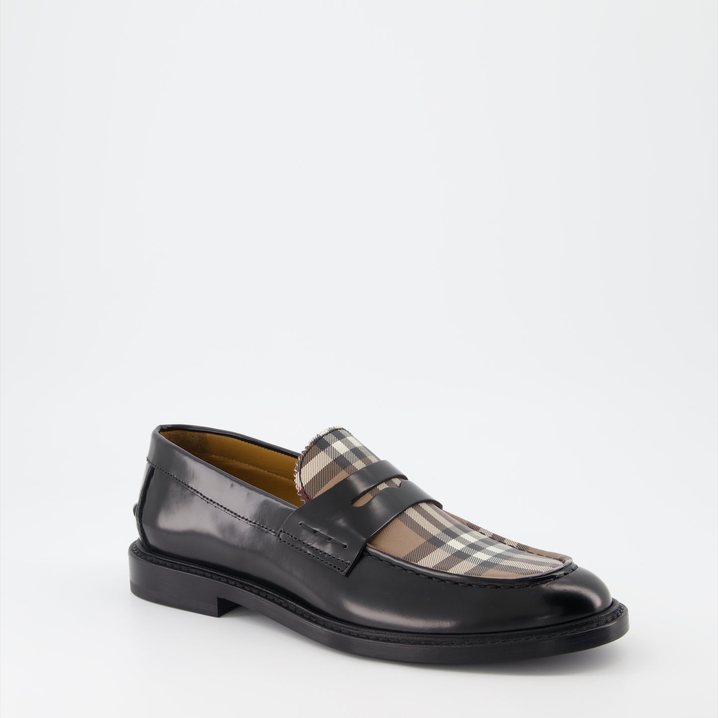 Checked loafers