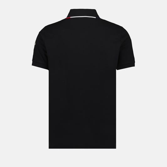 Polo shirt with logo and piping