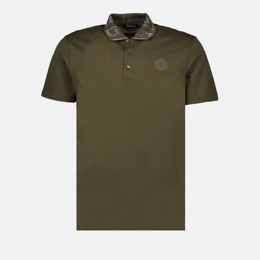 Greca short-sleeved polo shirt