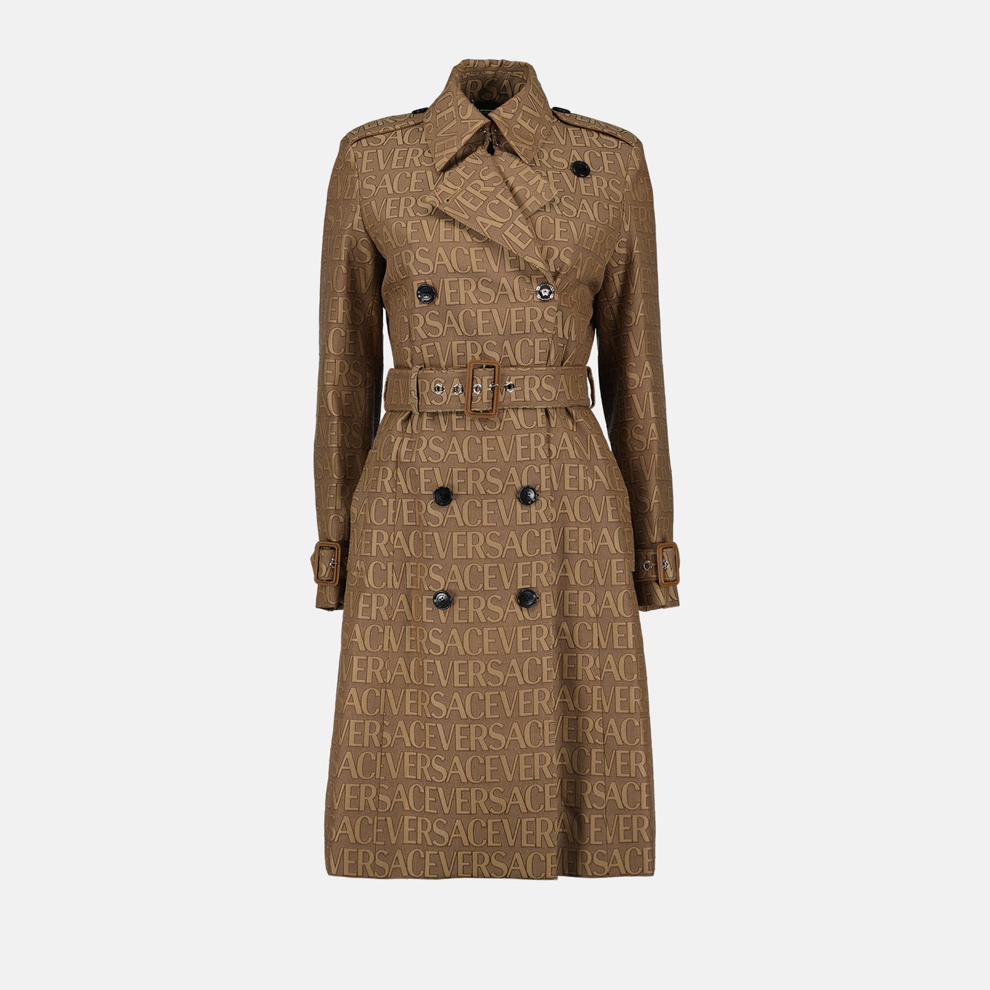 Monogram trench coat