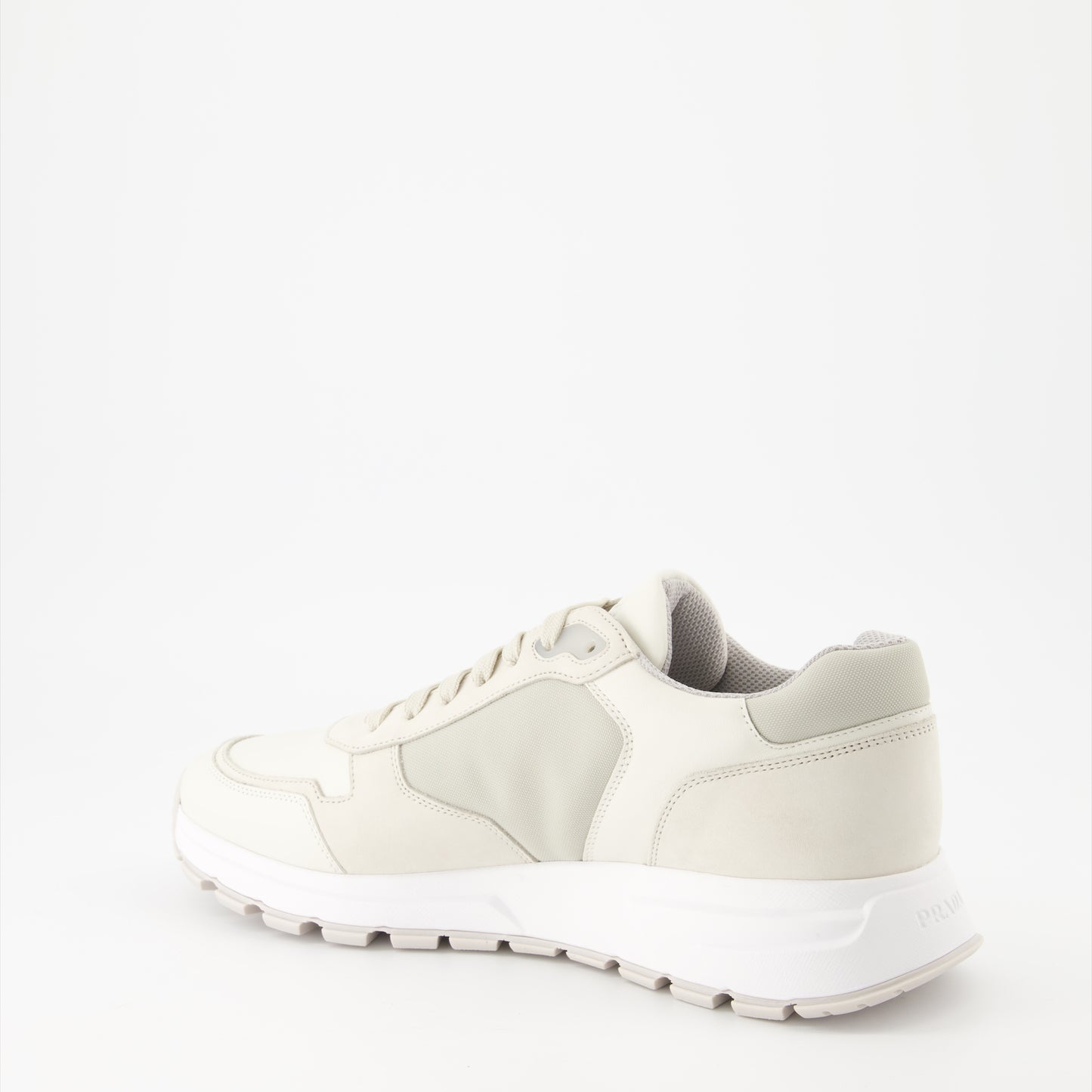 Nubuck and nylon sneakers