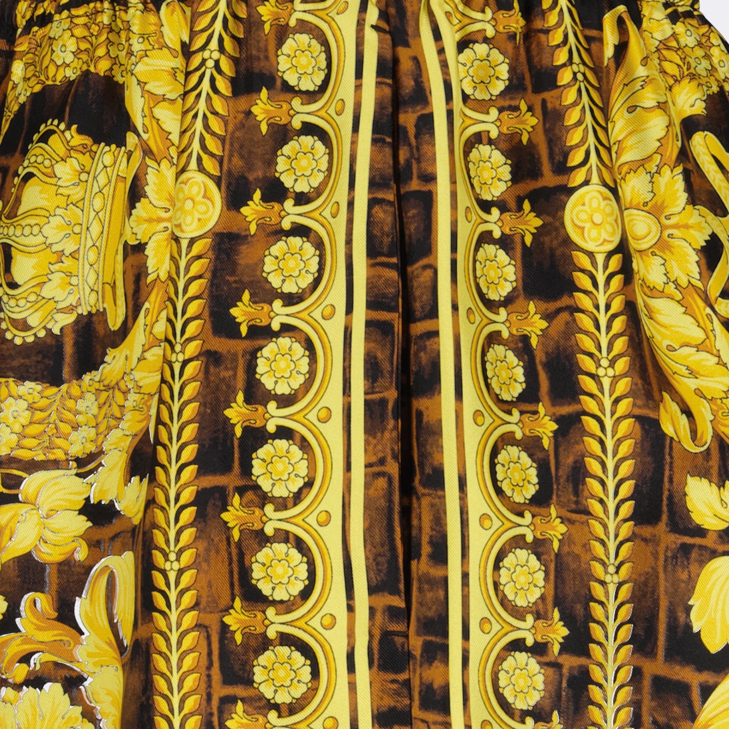 Baroccodile silk shorts