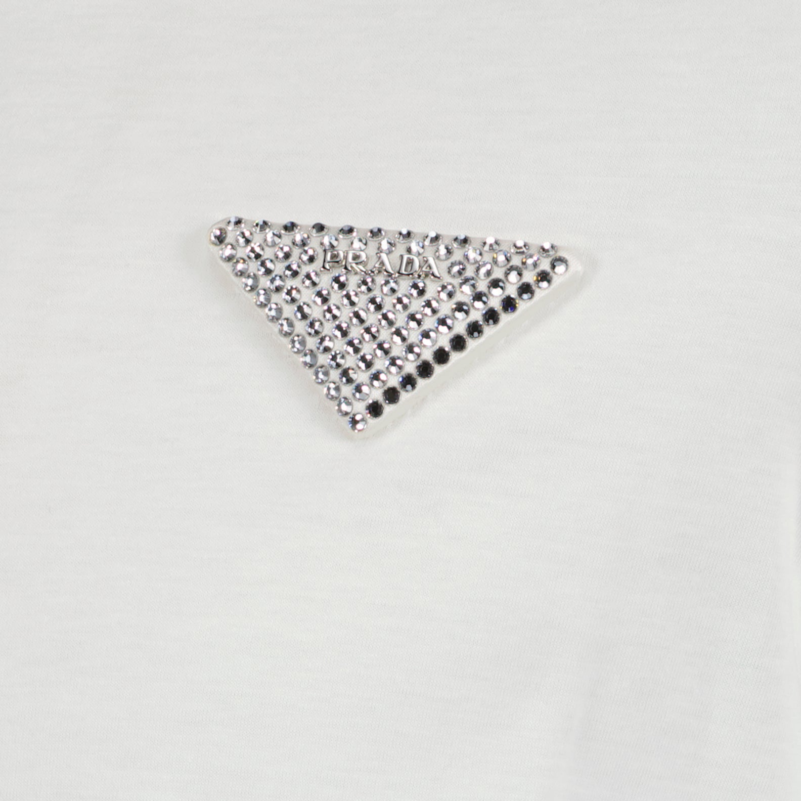 T-shirt à logo strass