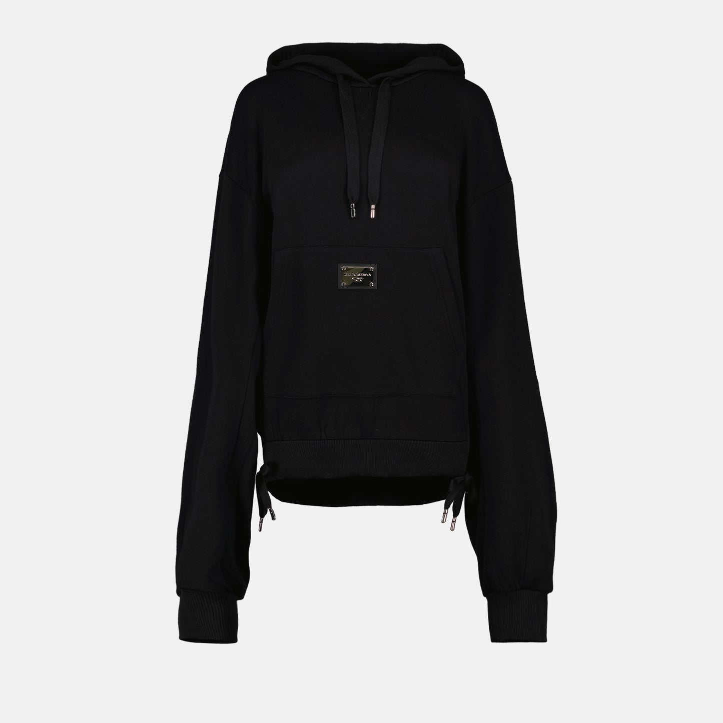 Plaque logo hoodie