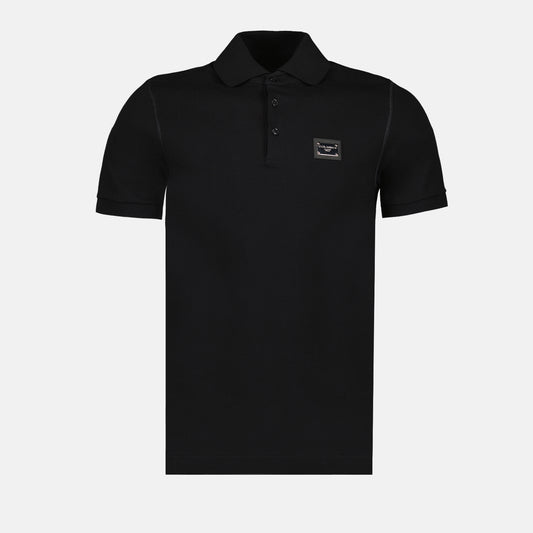 Logo plaque polo shirt