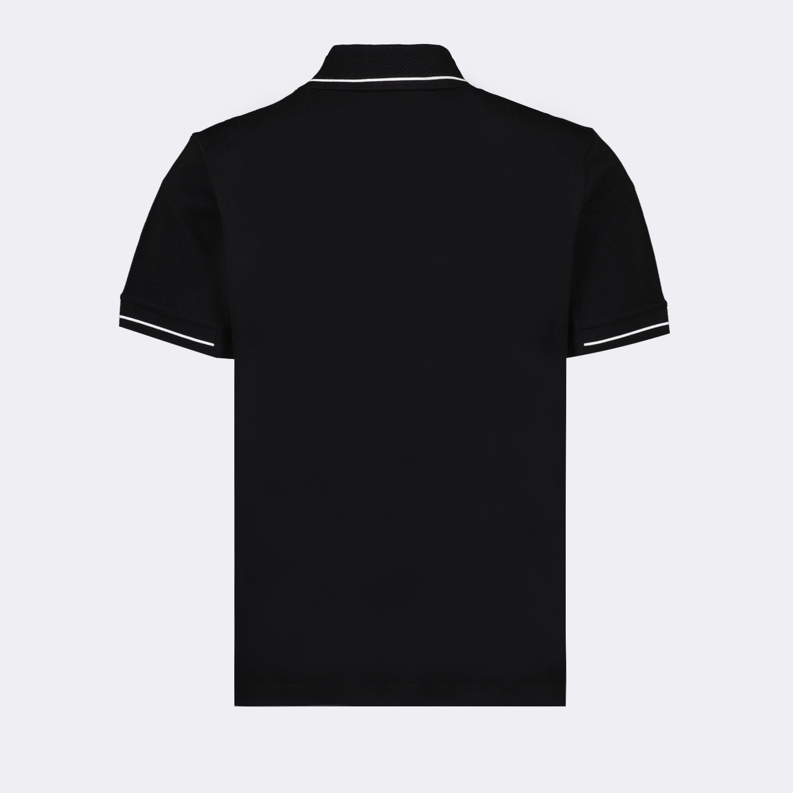 Polo shirt with logo and piping