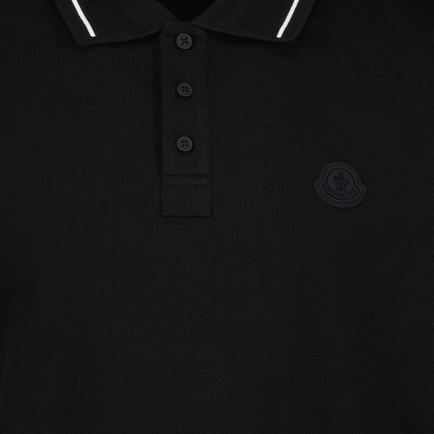 Polo shirt with logo and piping