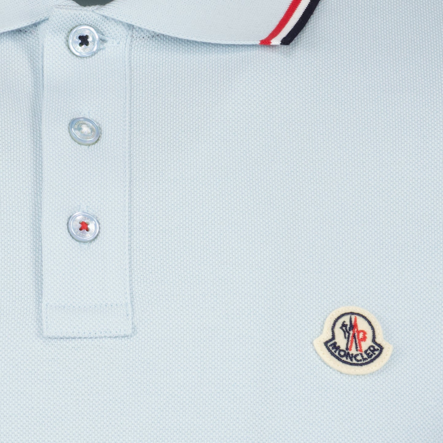 Polo shirt with logo and piping