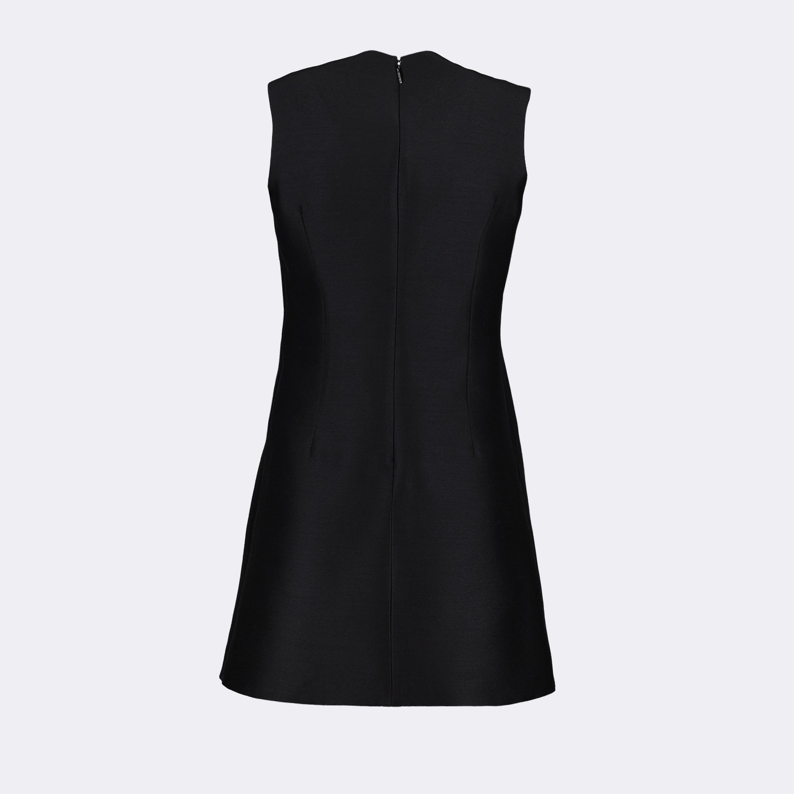 Black wool dress