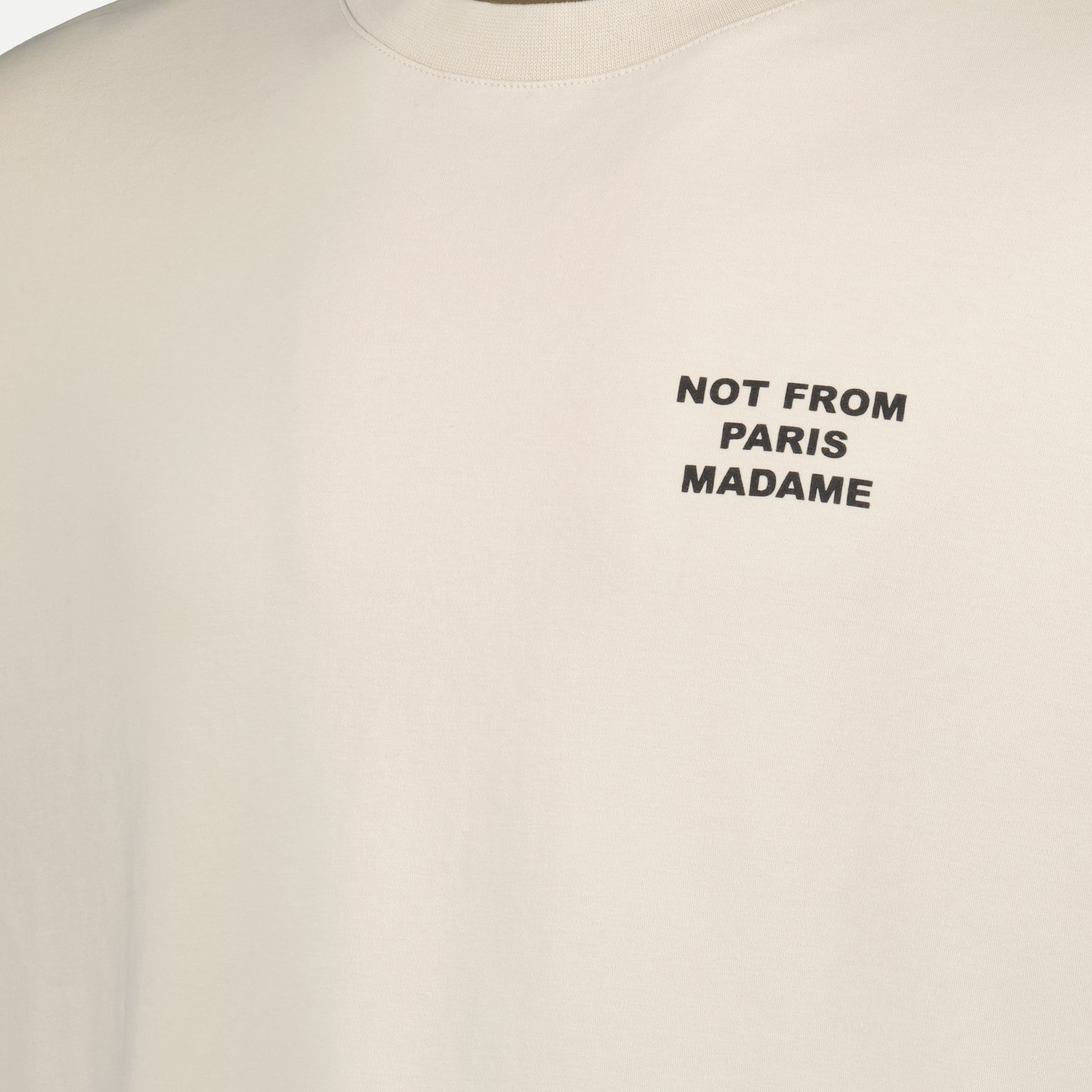 T-shirt Slogan beige