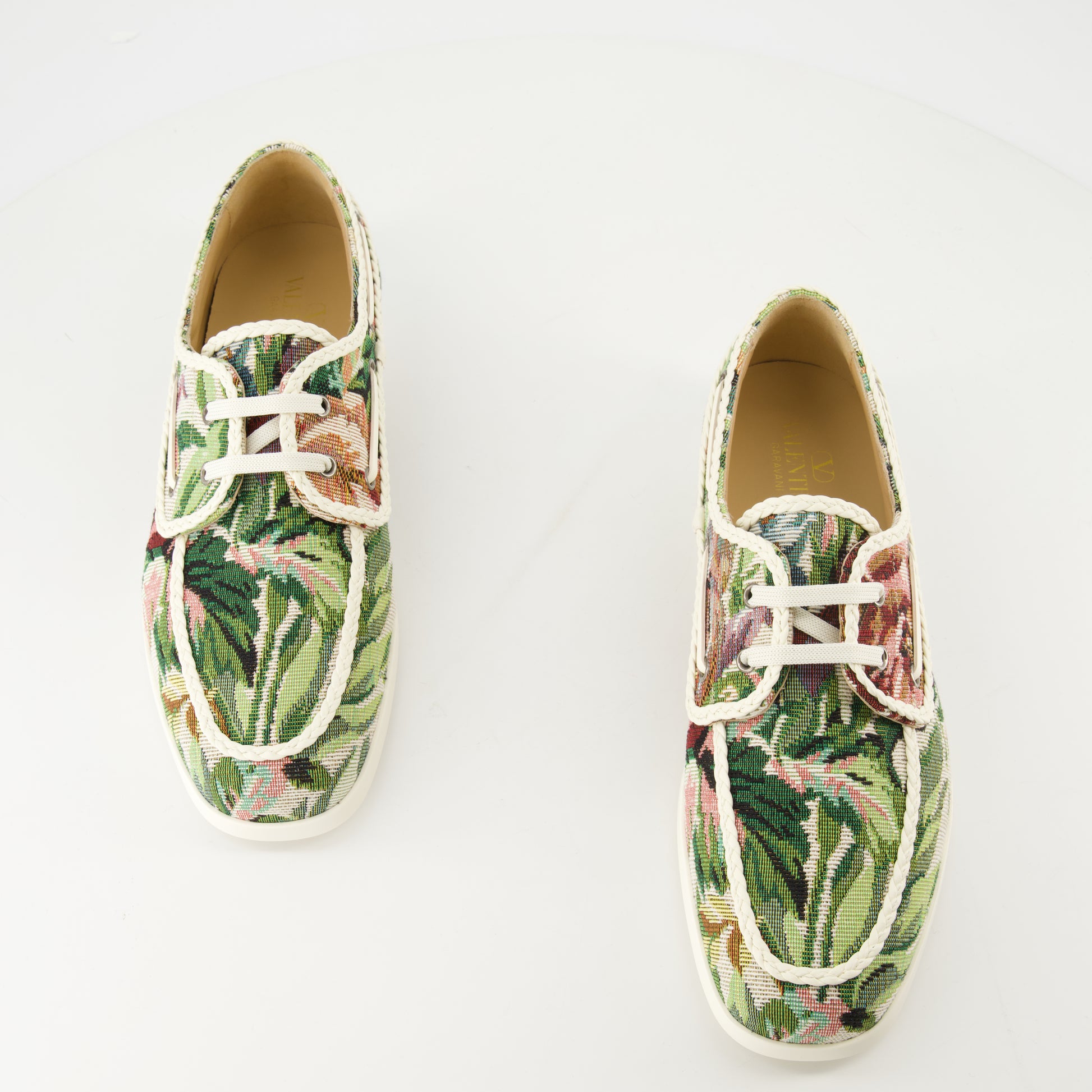 Chaussures bateau en toile