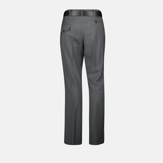 Pantalon gris en laine