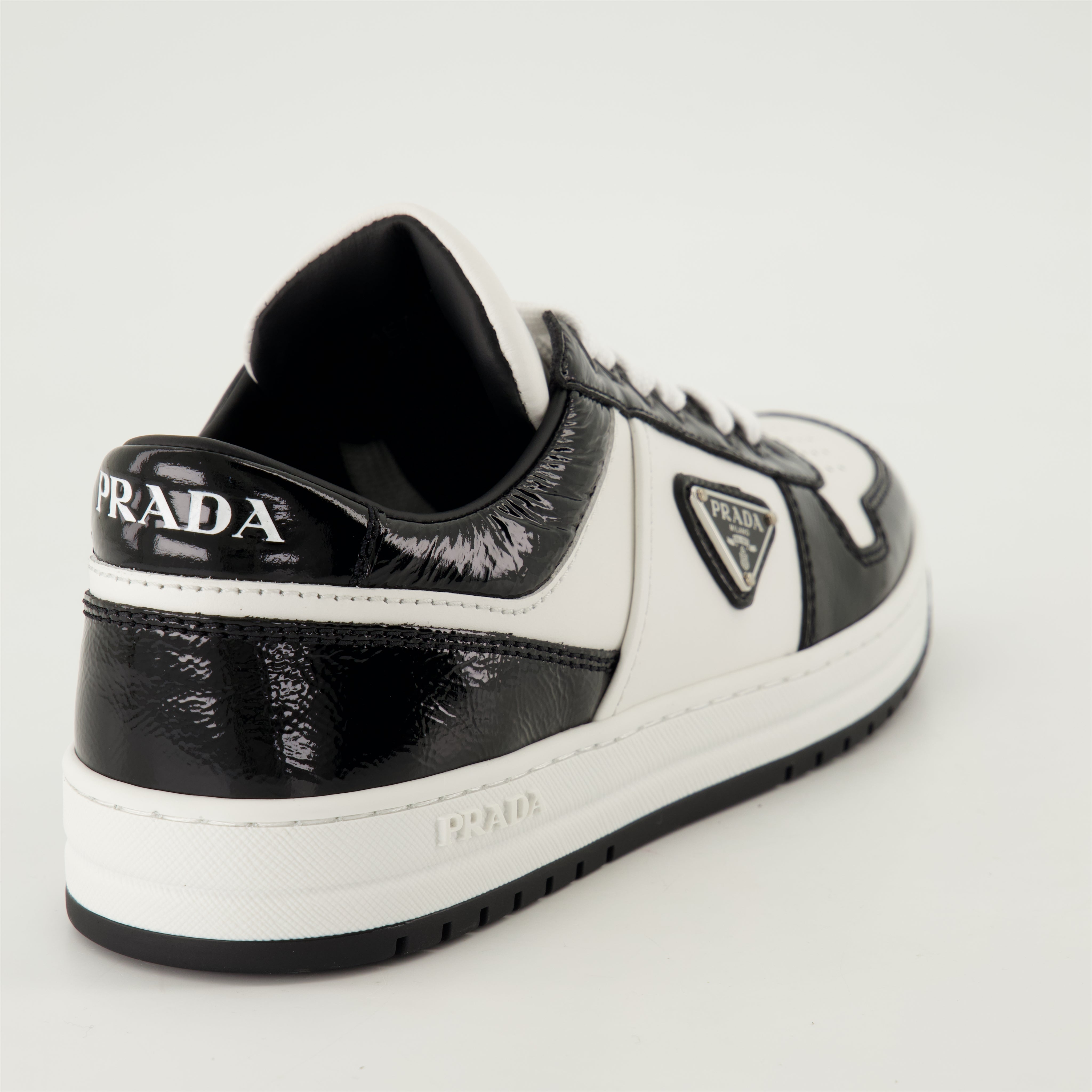 Basket prada femme noir online