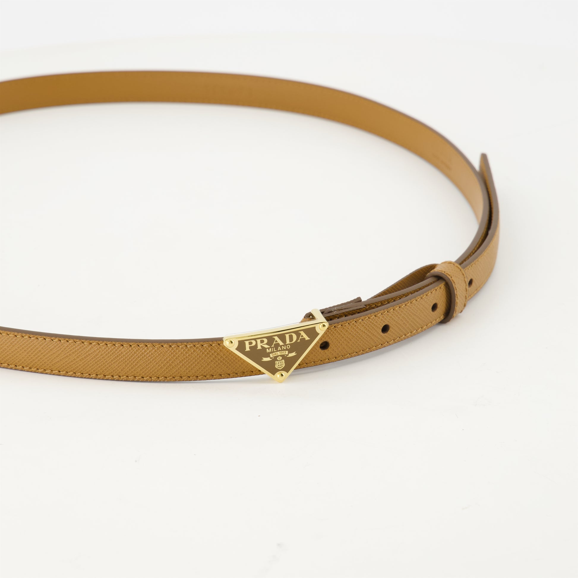 Ceinture fine Saffiano