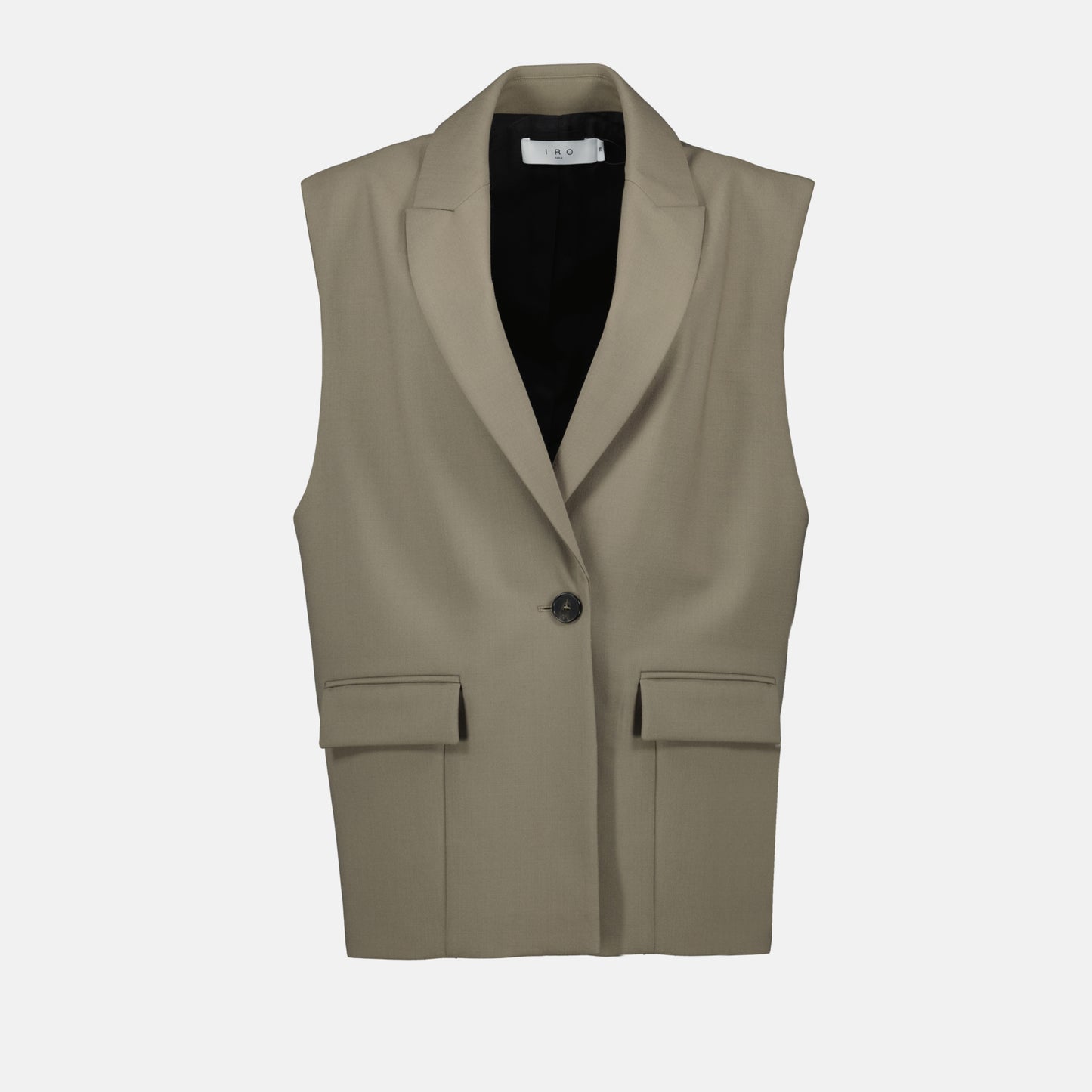 Blazer beige sans manches Cynesa