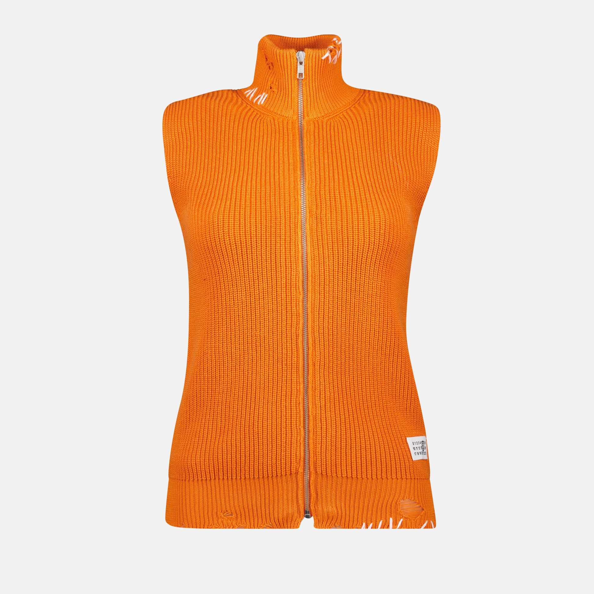 Gilet sans manche en maille