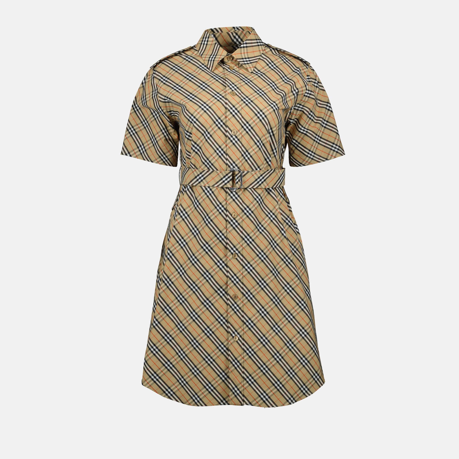 Robe chemise à carreaux