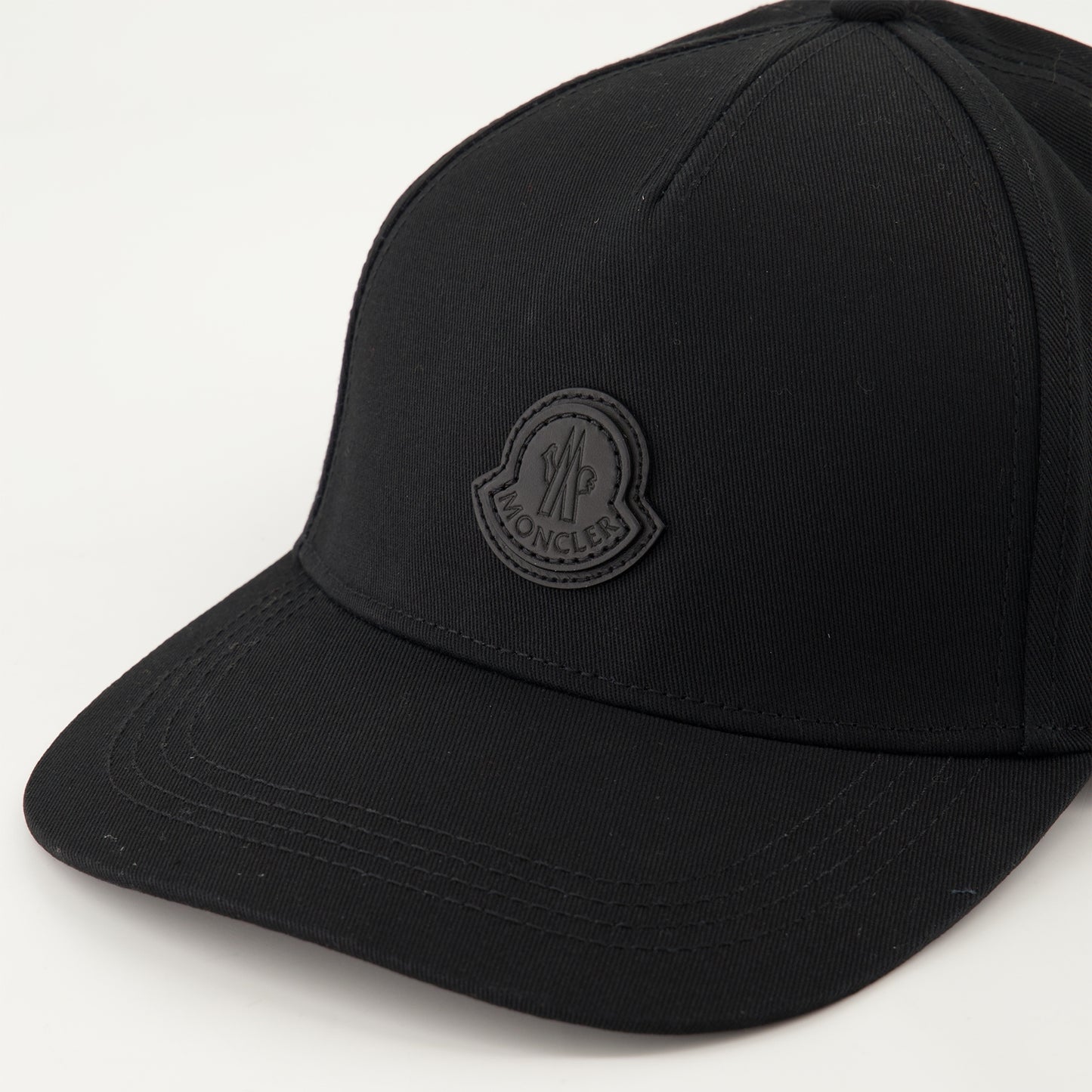 Casquette à logo en cuir