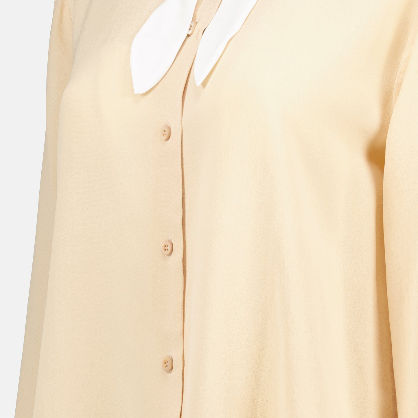 Chemise en soie beige