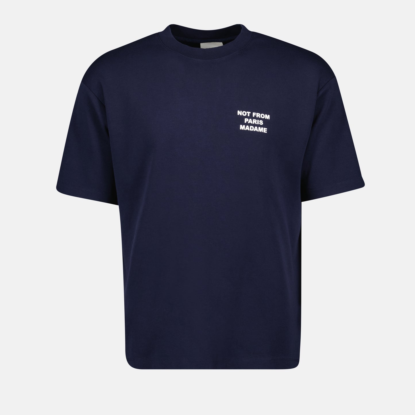 T-shirt Slogan bleu marine