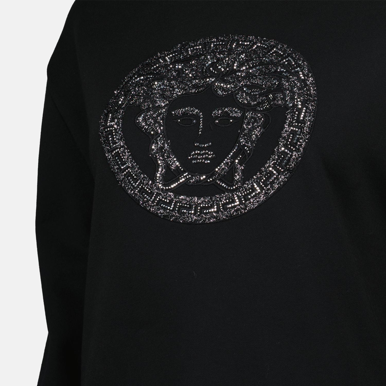 Sweatshirt Medusa à strass