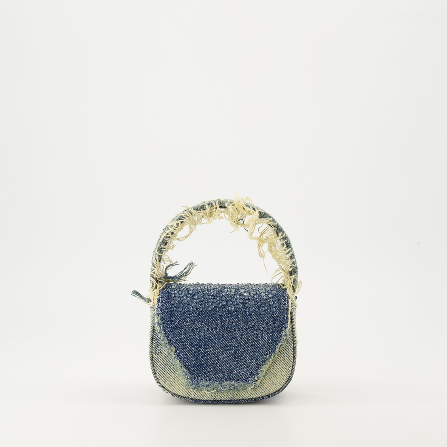 Sac 1DR XS en jean à strass