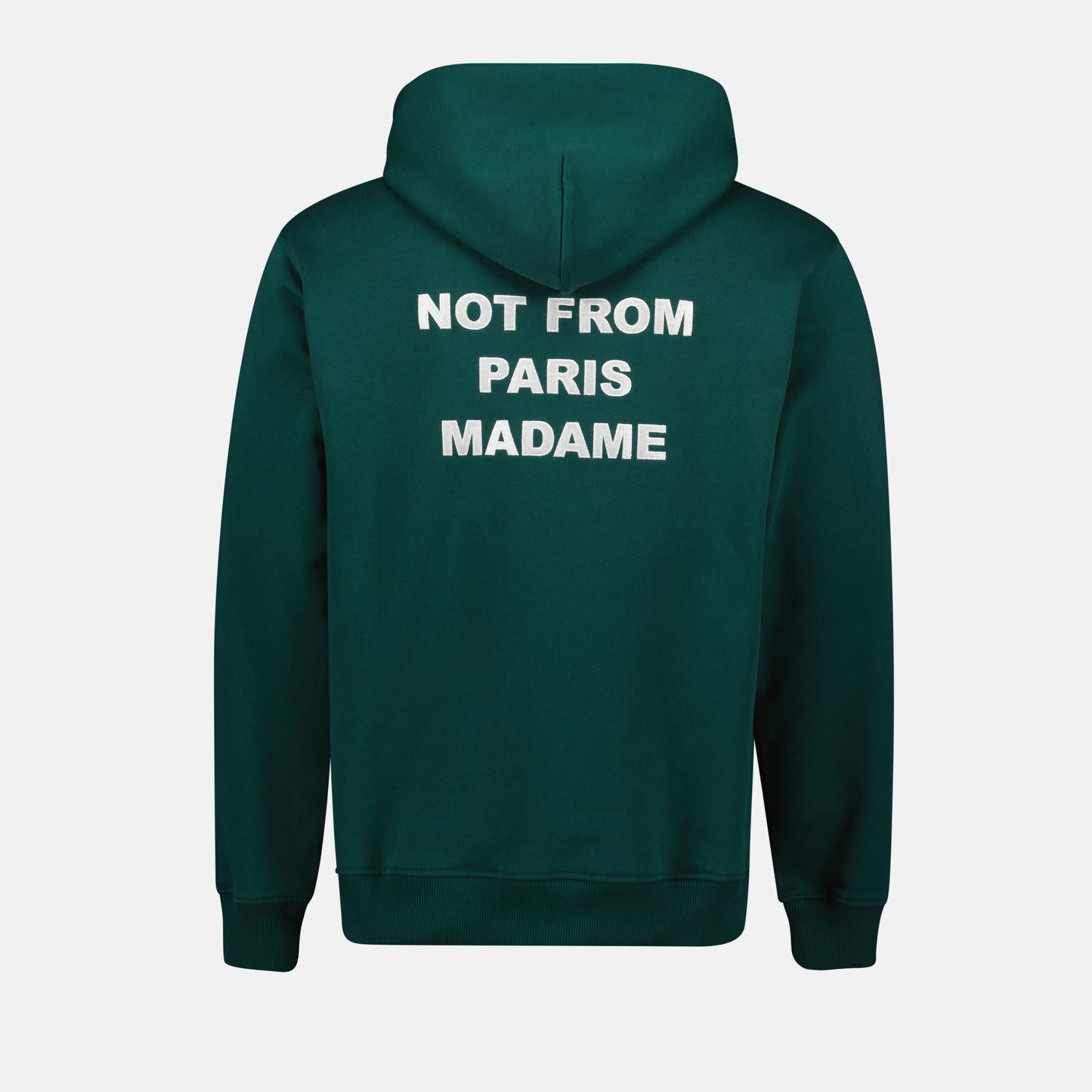 Sweat à capuche Slogan vert