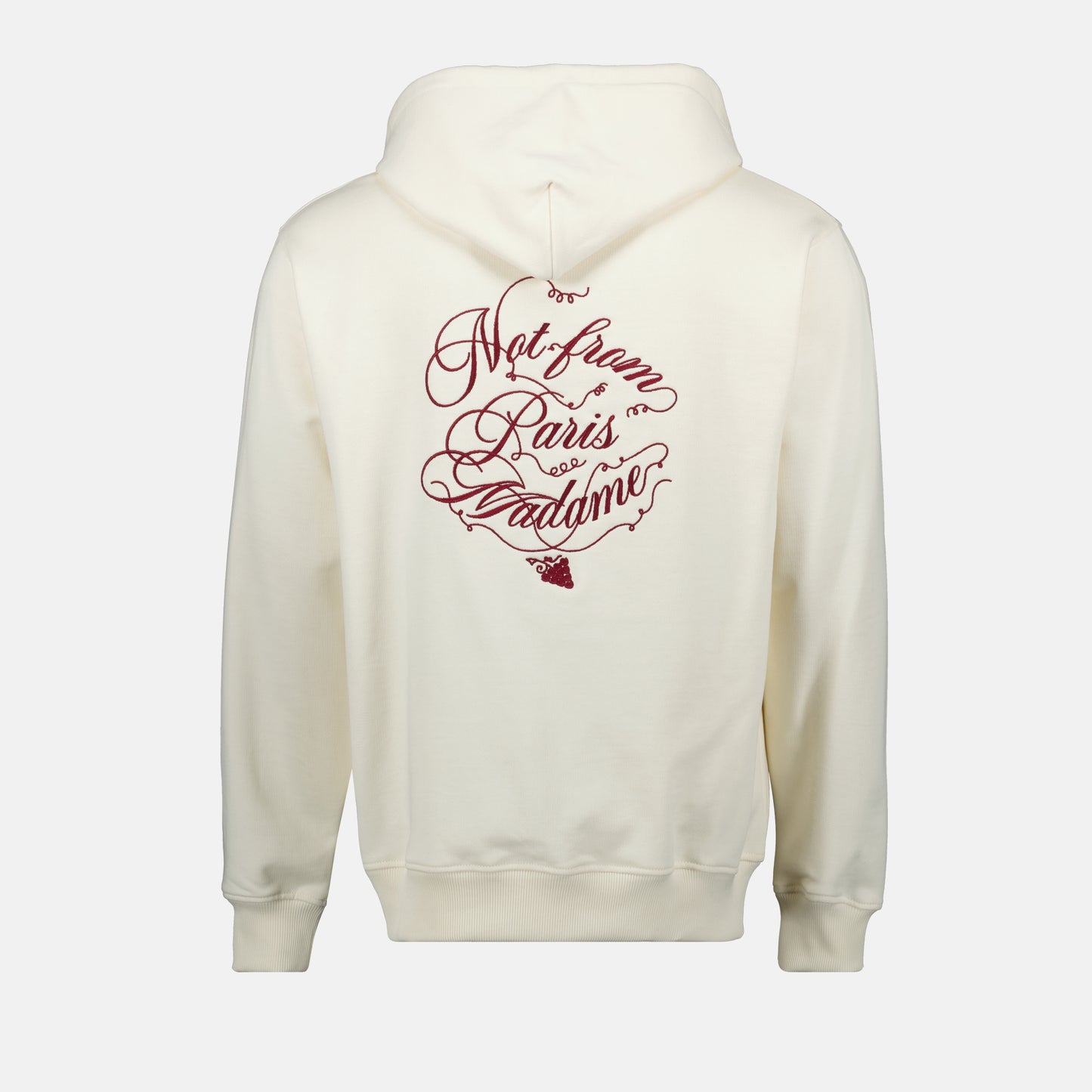 Sweat à capuche slogan vignes