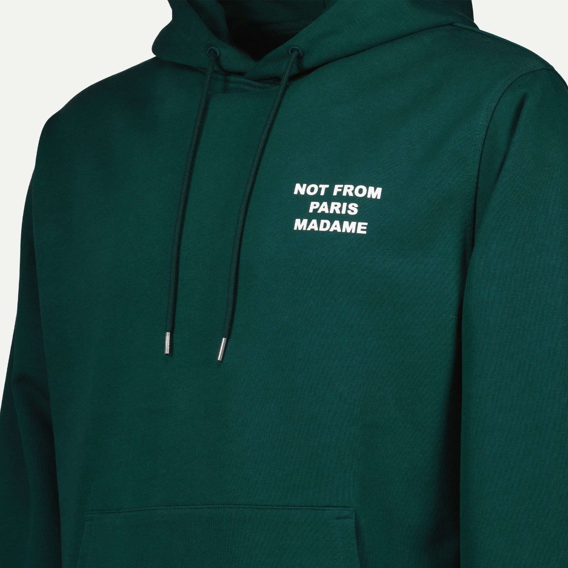 Sweat à capuche Slogan vert