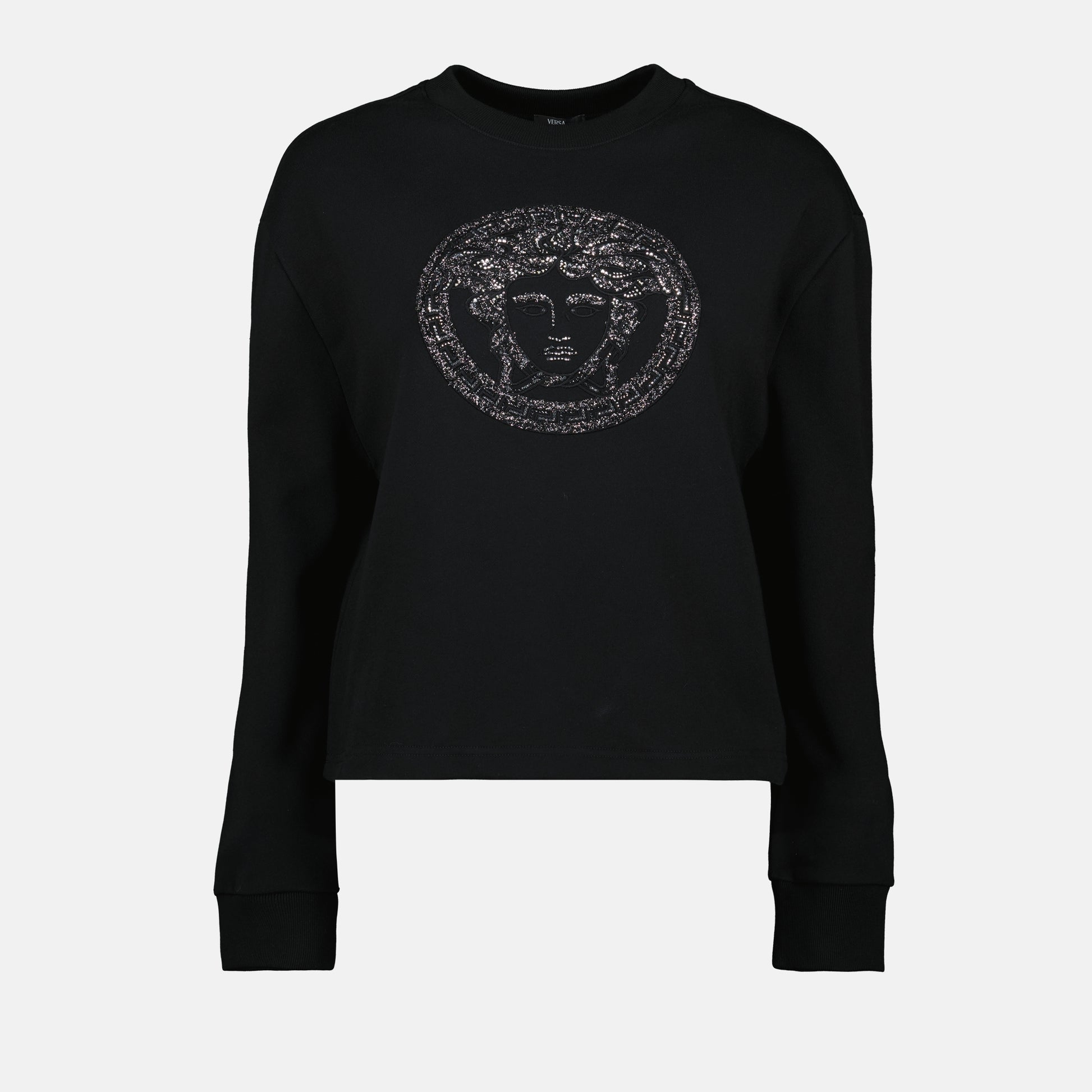 Sweatshirt Medusa à strass