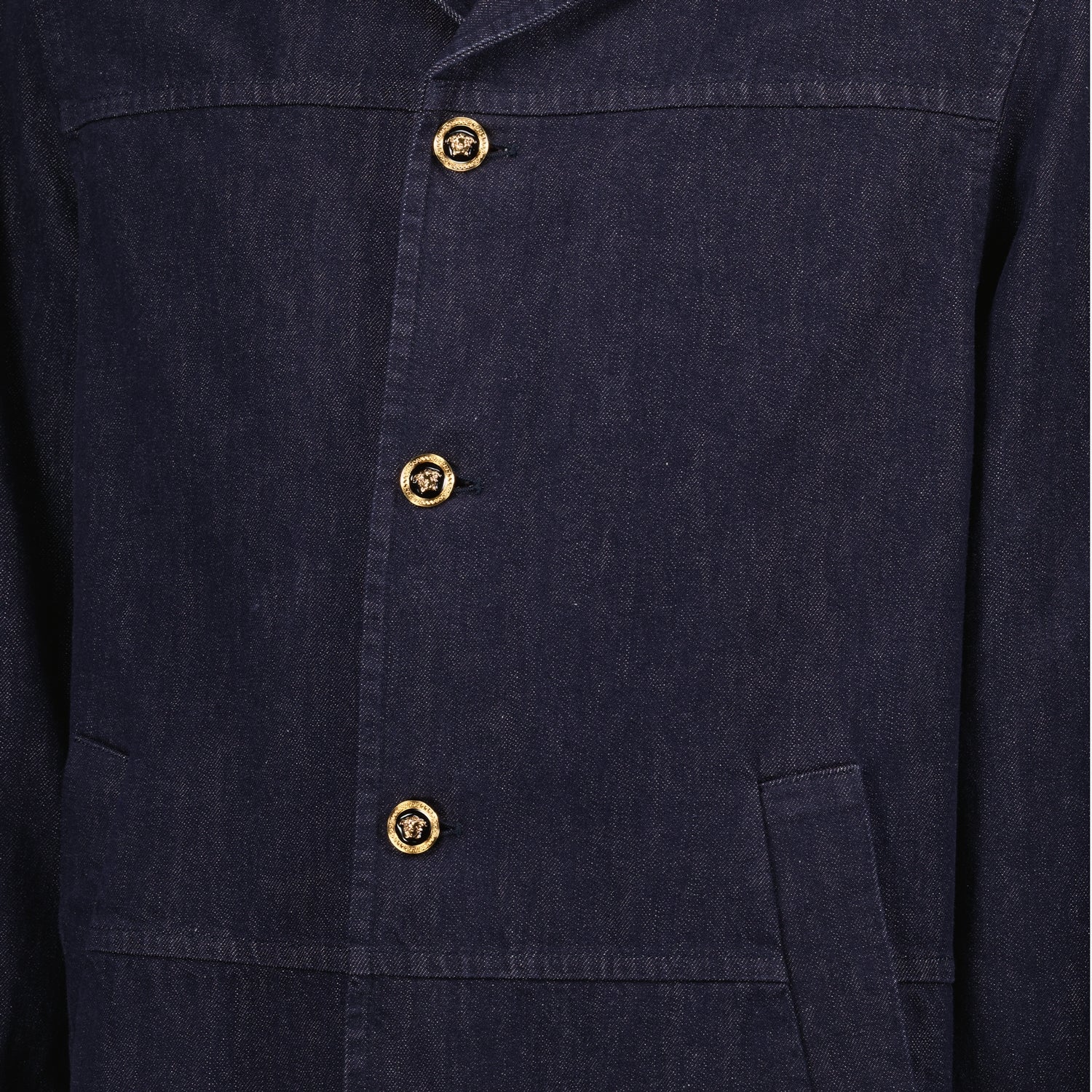 Manteau en jean brut