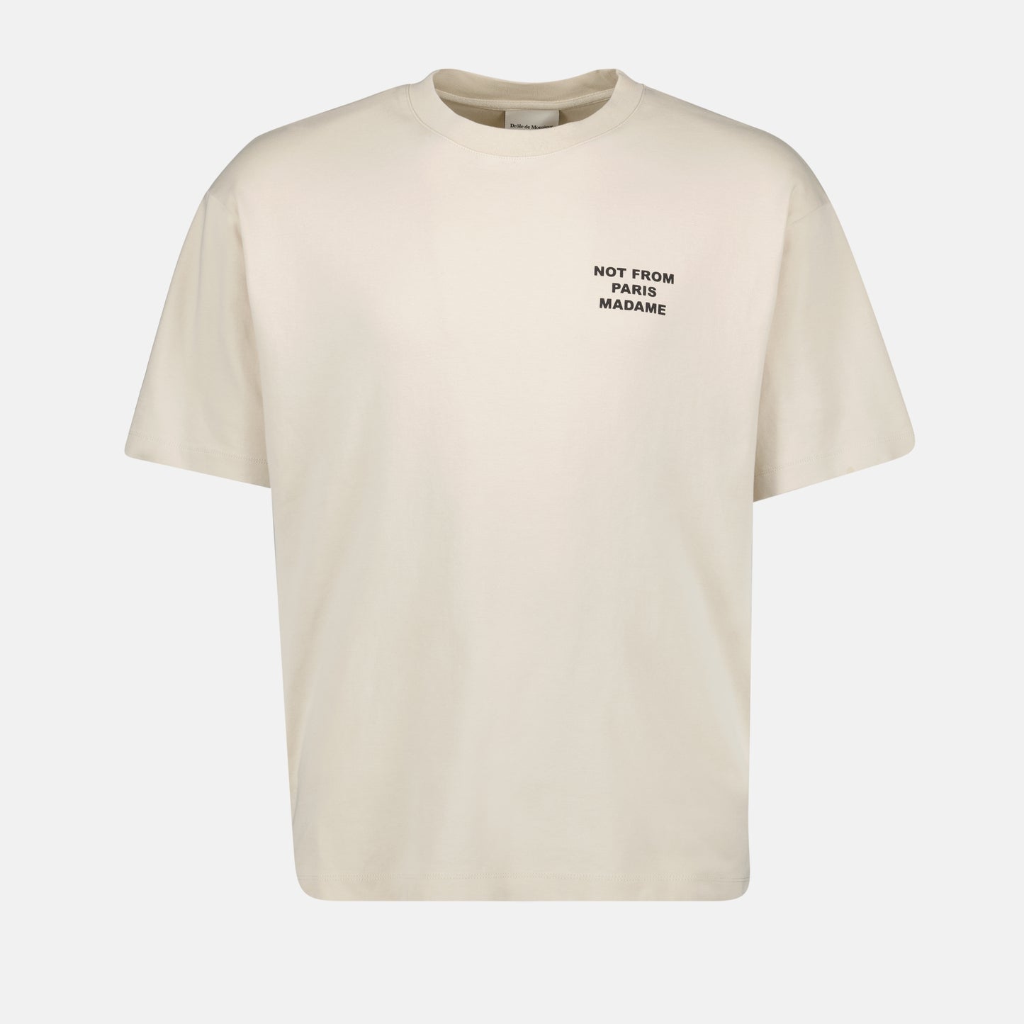 T-shirt Slogan beige