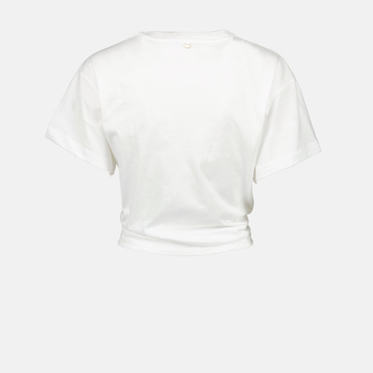 T-shirt blanc à anneau