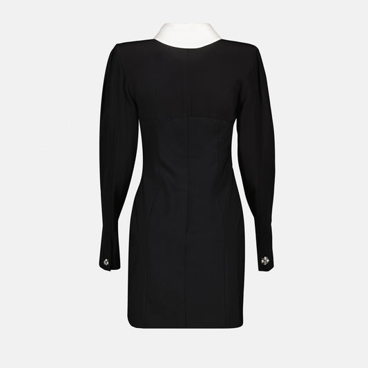 Mini robe noire en soie