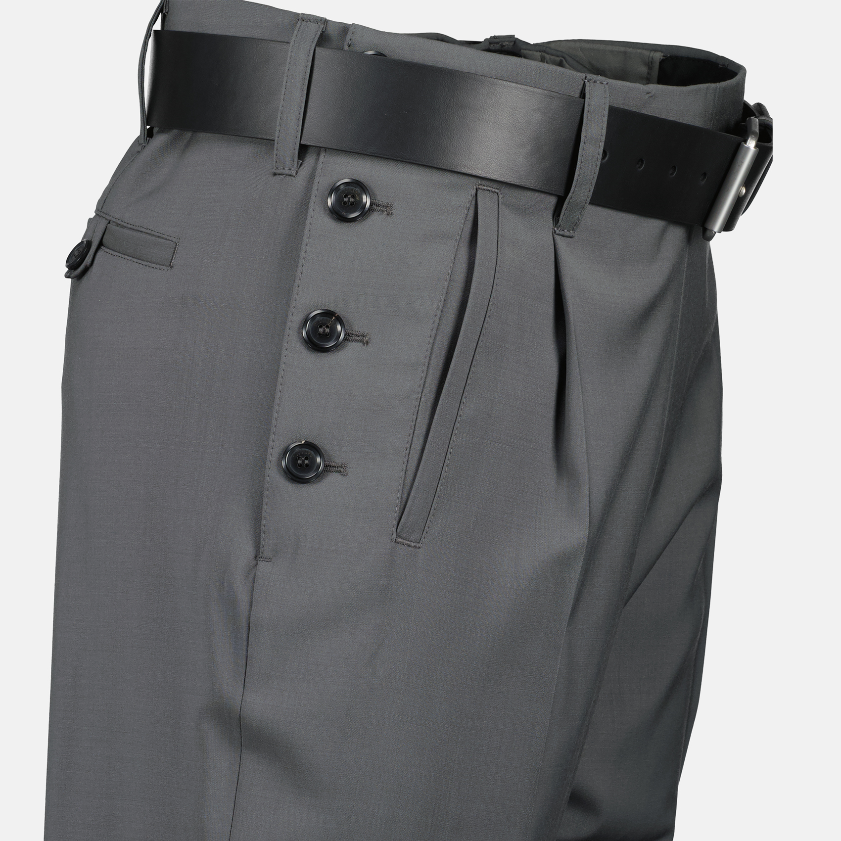 Pantalon gris en laine