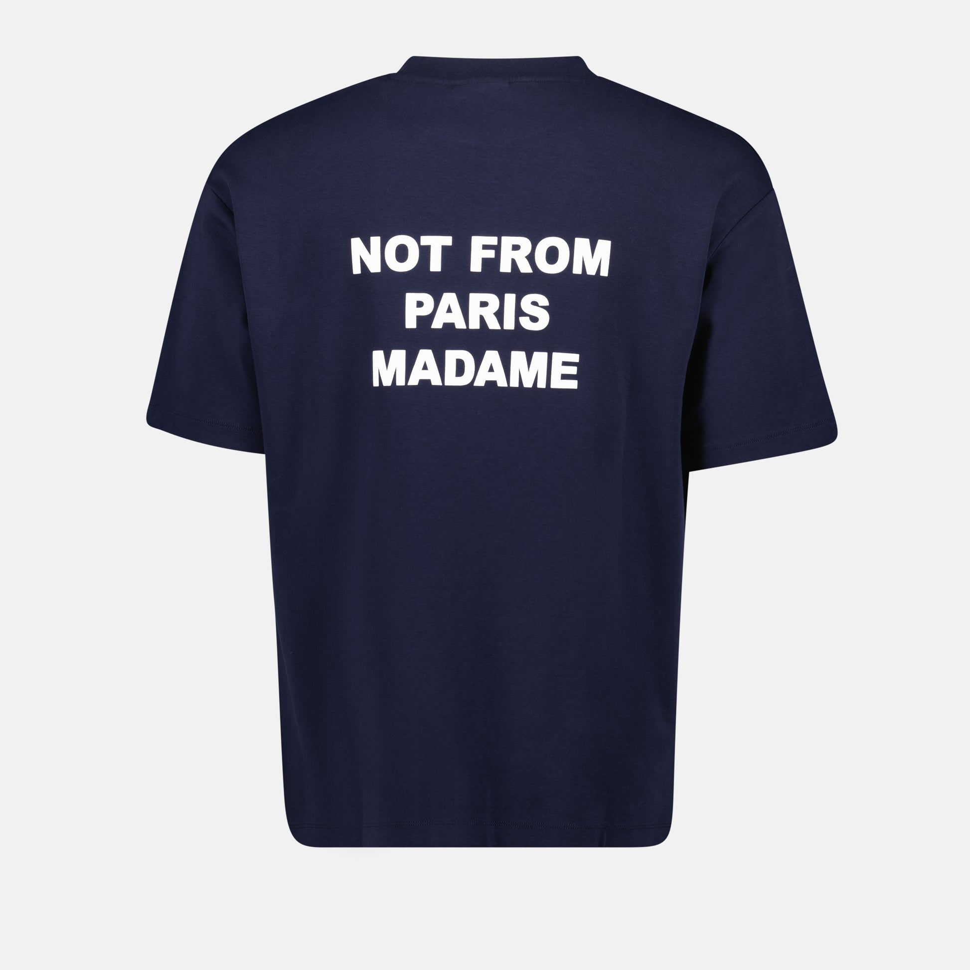 T-shirt Slogan bleu marine