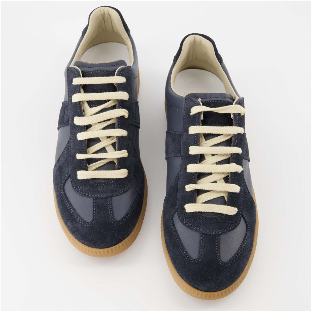 Baskets Replica Maison Margiela pour Femme Bleu