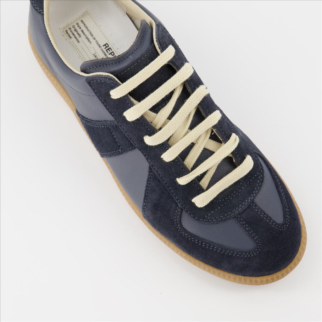 Baskets Replica Maison Margiela pour Femme Bleu