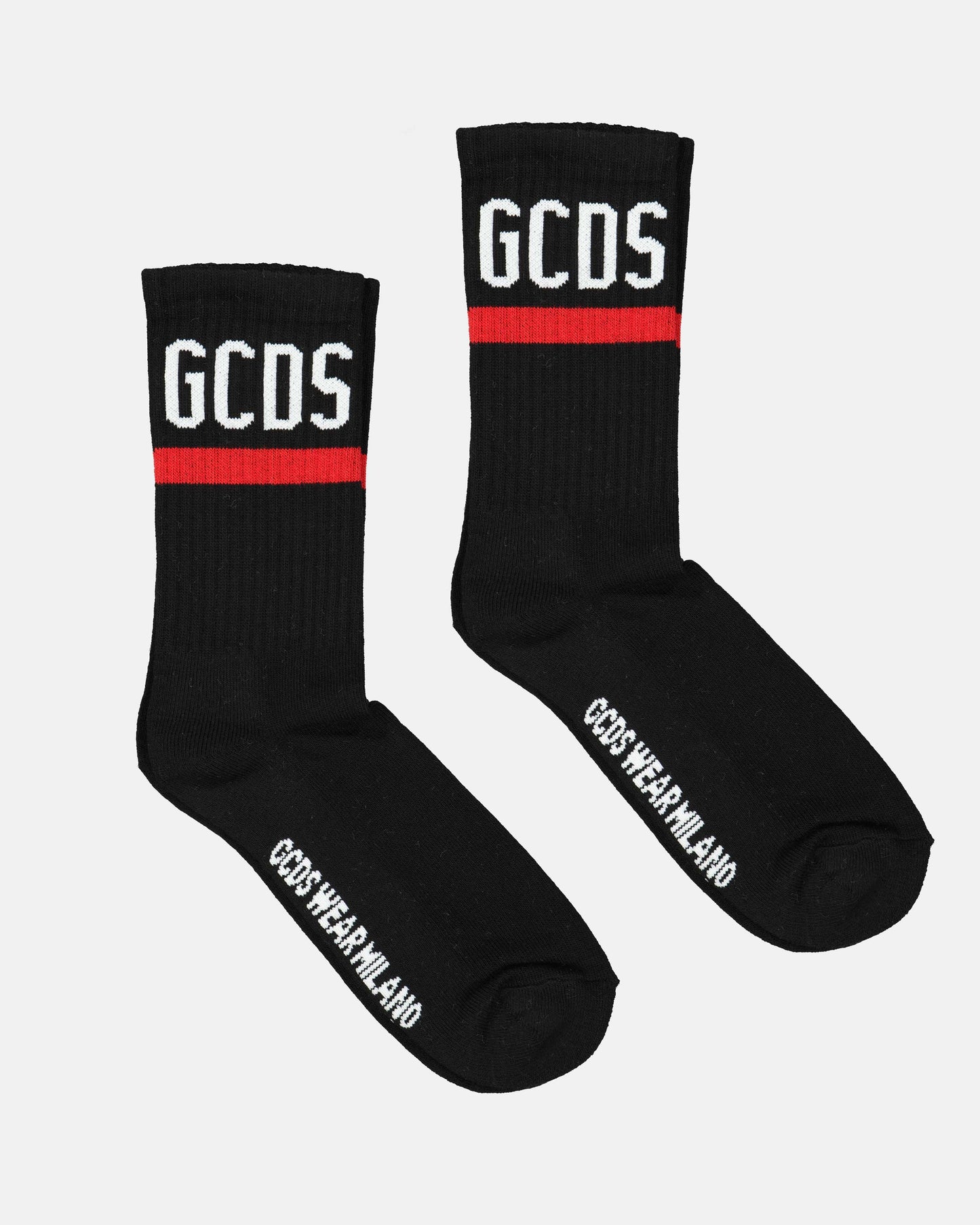 Chaussettes à logo GCDS pour Homme Noir