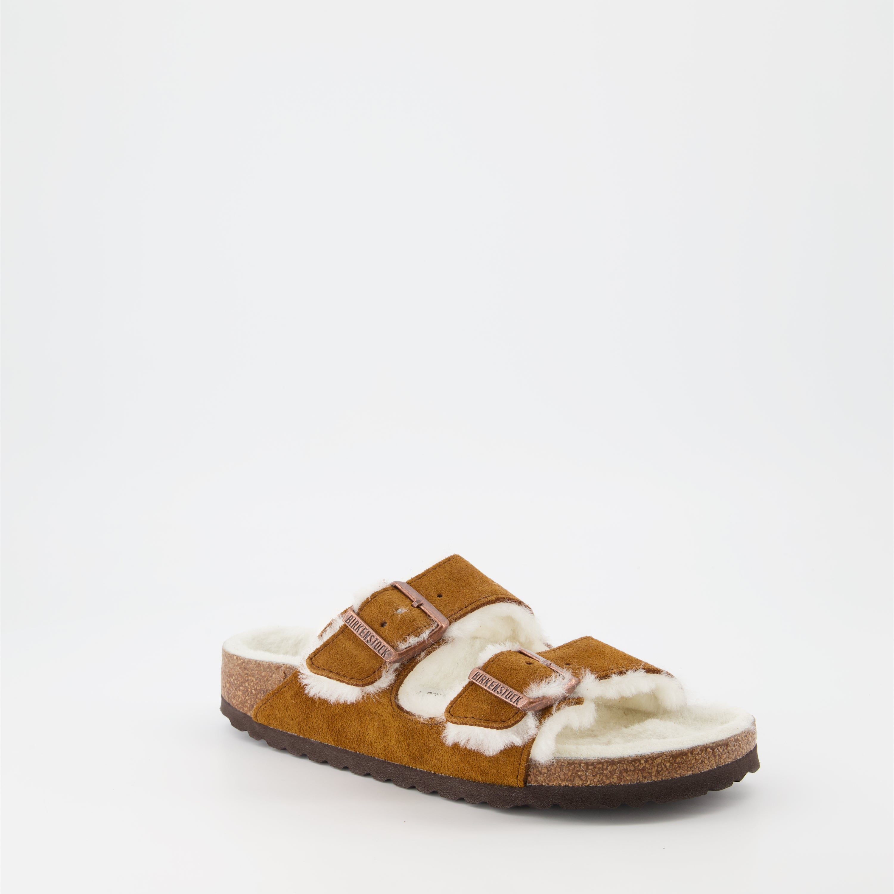 Claquettes en fourrure Birkenstock Femme myCompa ero